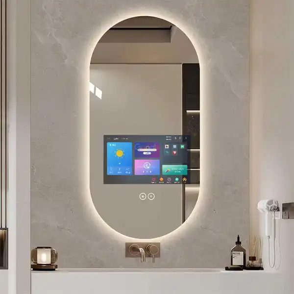 Oval Smart Mirror Design Solutions for Modern Commercial Hotel & High-End Residential Projects